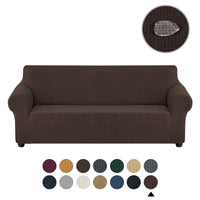 Sofa cover made of waterproof elastane material.