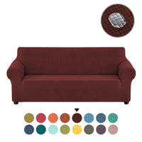 Sofa cover made of waterproof elastane material.