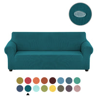 Sofa cover made of waterproof elastane material.