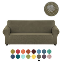 Sofa cover made of waterproof elastane material.