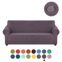 Sofa cover made of waterproof elastane material.