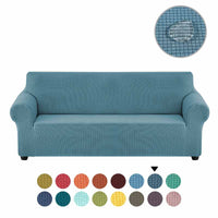 Sofa cover made of waterproof elastane material.