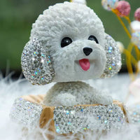 Sparkling Rhinestone Teddy Bear Car Decoration