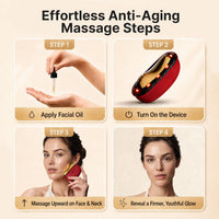Red Light Facial Massager with Heat & Vibration, Face & Neck Tool