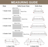 Chenille Non-Slip Sided Slipcover for Corner Sofa