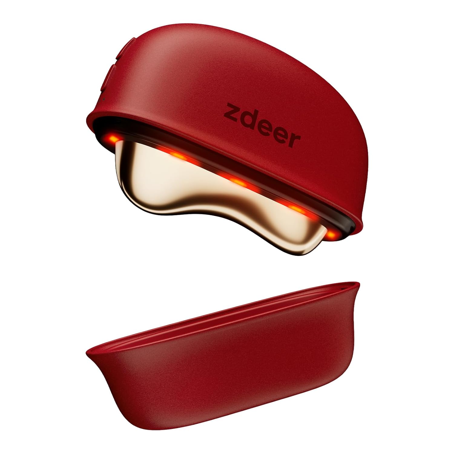 Red Light Facial Massager with Heat & Vibration, Face & Neck Tool