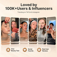 Red Light Facial Massager with Heat & Vibration, Face & Neck Tool
