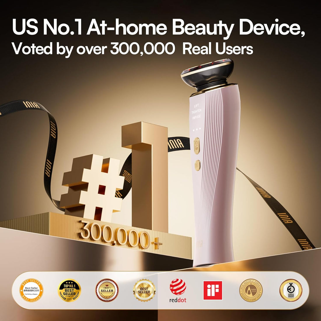 3-in-1 LED Skincare Device for Face & Neck