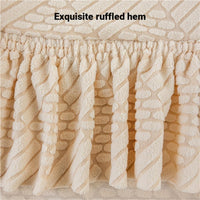 The stool cover is stretchable, non-slip, and abrasion-resistant.
