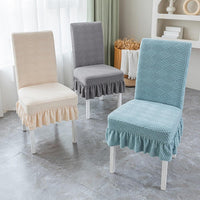 The stool cover is stretchable, non-slip, and abrasion-resistant.