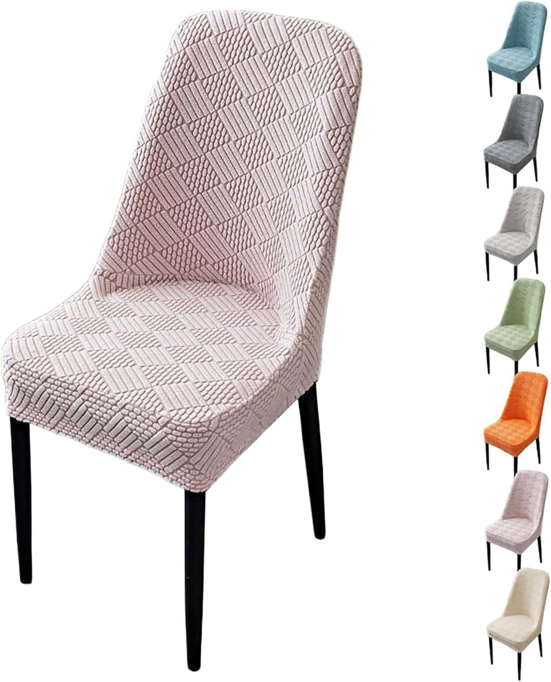 Vỏ Bọc Ghế Ăn Lưng Cong Jacquard