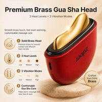 Red Light Facial Massager with Heat & Vibration, Face & Neck Tool