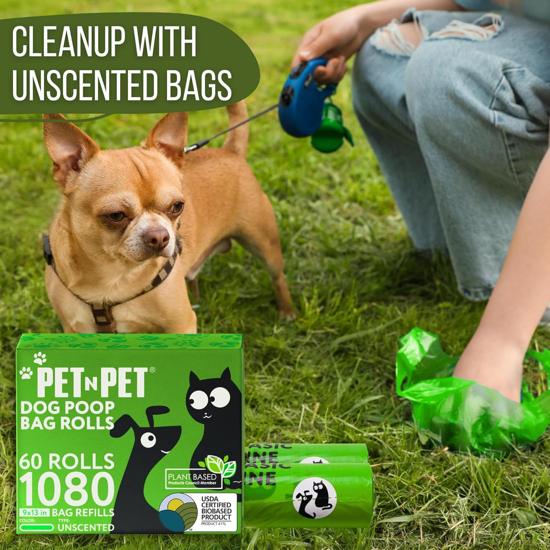 PET N PET 1080 Count Dog Poop Bags
