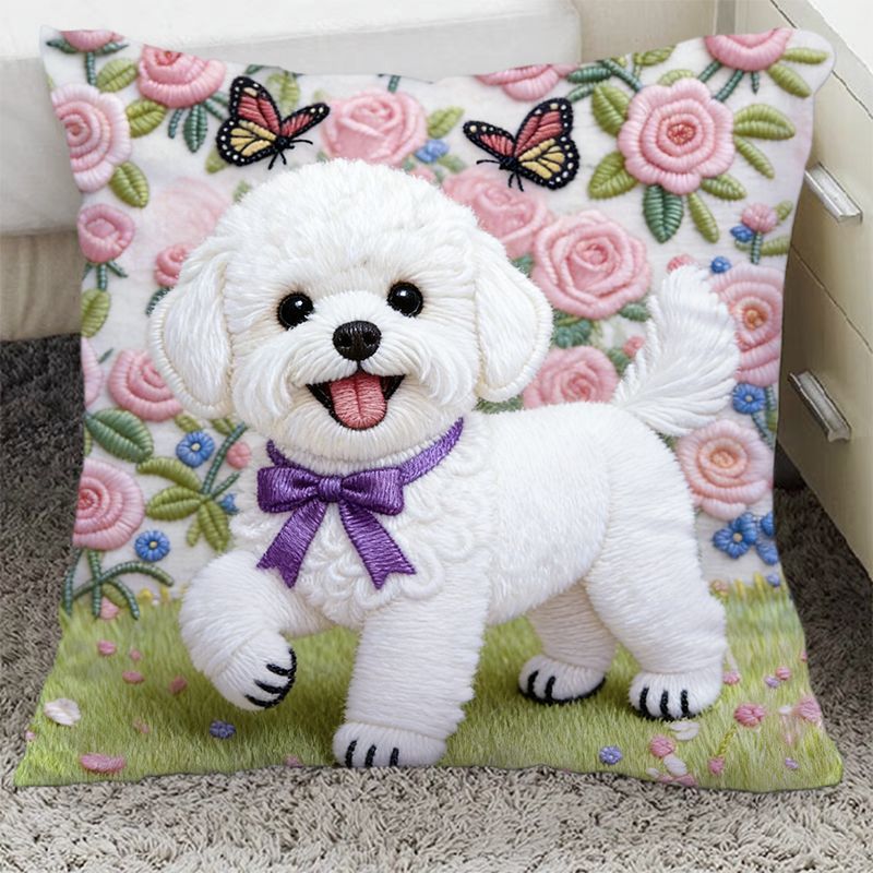 Pillow cover printed with pet images
