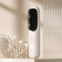 Negative Ion Hair Straightener Brush – Smooth & Frizz-Free Hair