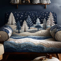 Festive Paw Quilted Sofa Cover