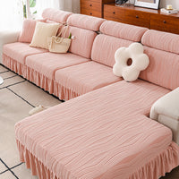 Stretchable jacquard velvet sofa cover suitable for all four seasons.