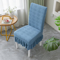The stool cover is stretchable, non-slip, and abrasion-resistant.