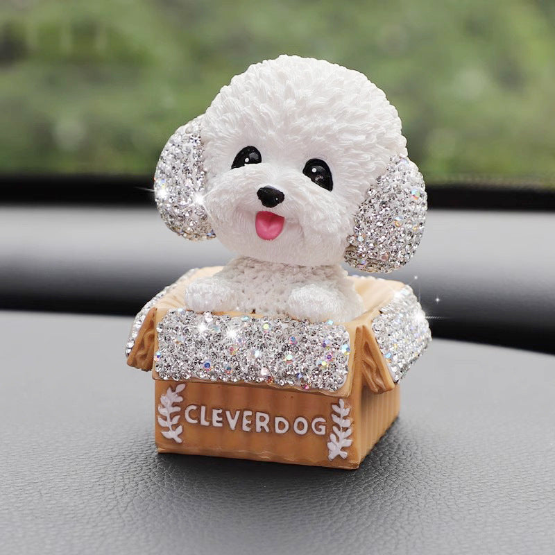 Sparkling Rhinestone Teddy Bear Car Decoration