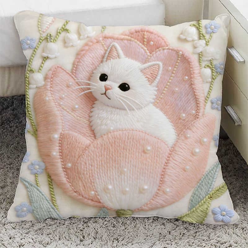 Pillow cover printed with pet images