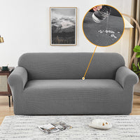 Sofa cover made of waterproof elastane material.