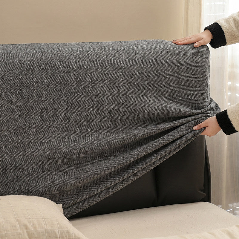 Vỏ Bọc Khung Giường Chenille Co Giãn Cao Cấp – Bảo Vệ Hoàn Toàn Phần Đầu Giường & Thân Giường