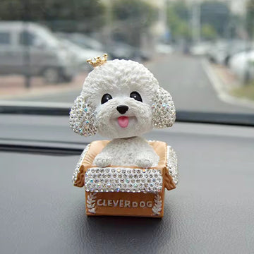 Sparkling Rhinestone Teddy Bear Car Decoration