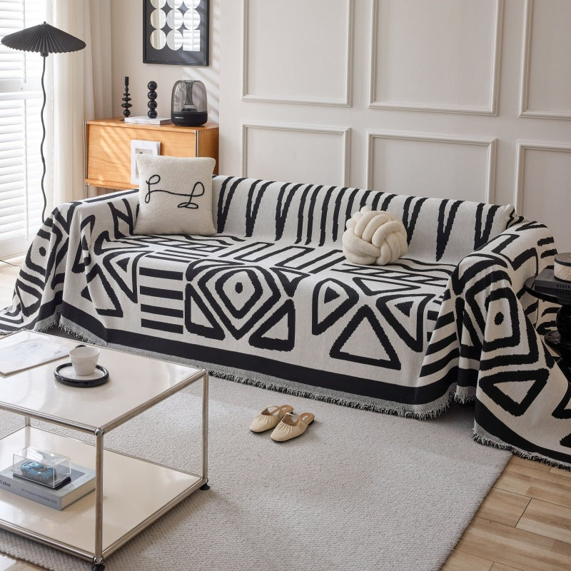 Premium Chenille Furniture Throw Blanket