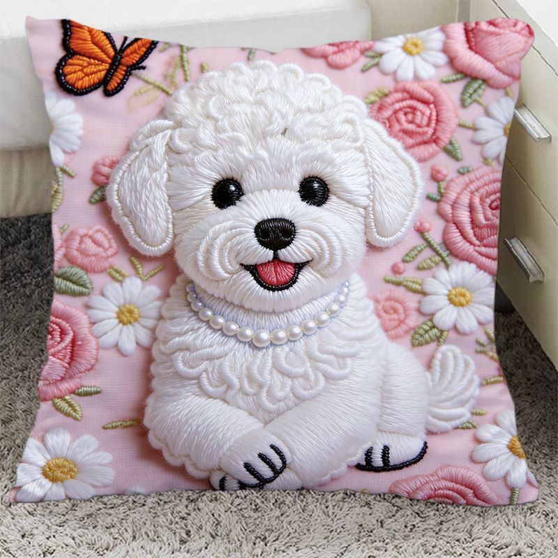 Pillow cover printed with pet images