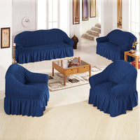 Premium Cotton Stretch Sofa Cover – Soft, Durable & Protective