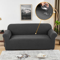 Sofa cover made of waterproof elastane material.