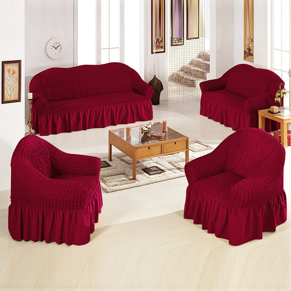 Premium Cotton Stretch Sofa Cover – Soft, Durable & Protective