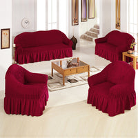 Premium Cotton Stretch Sofa Cover – Soft, Durable & Protective