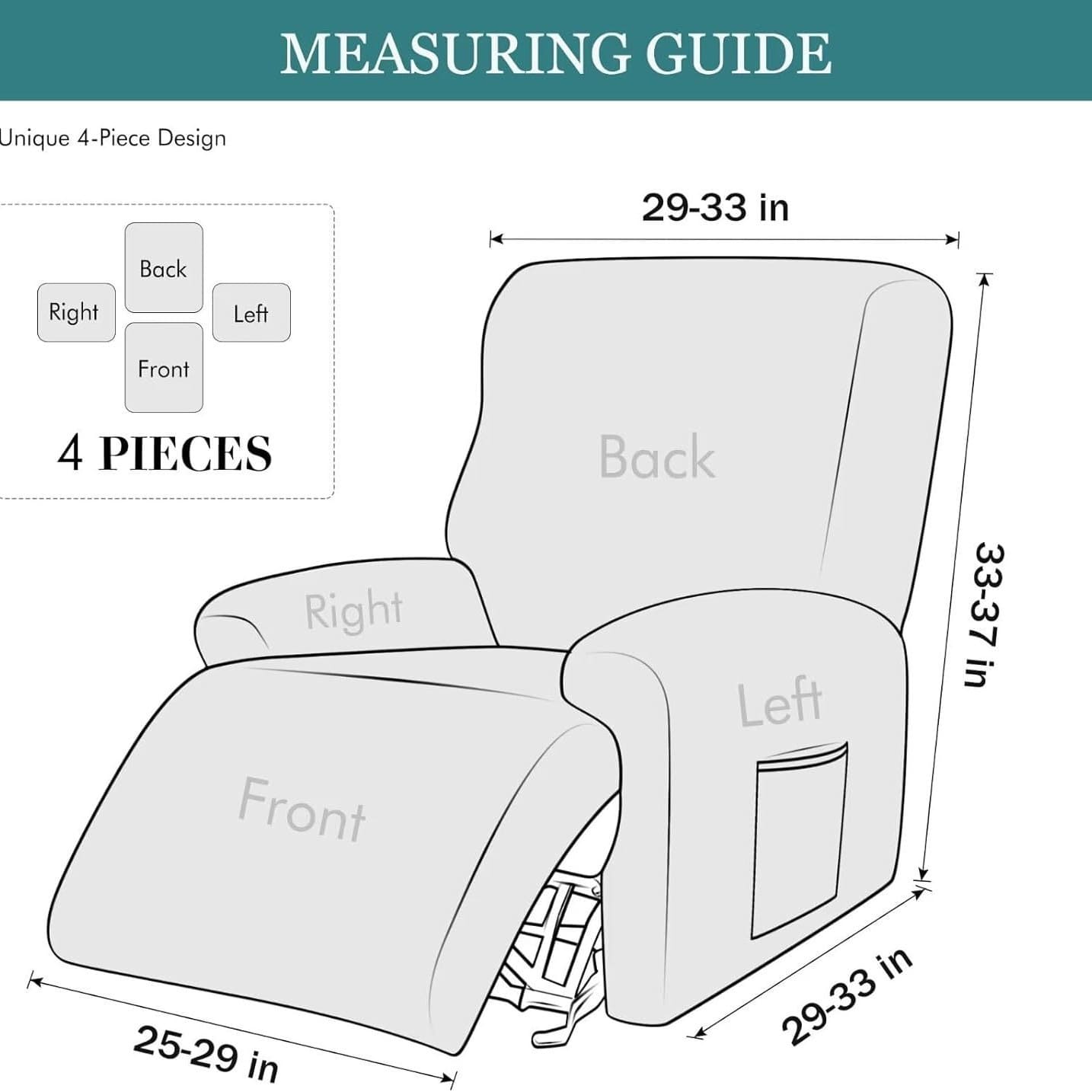 Stretch Sofa Cover with Grid Pattern – Elastic Slipcover for Living Room Furniture