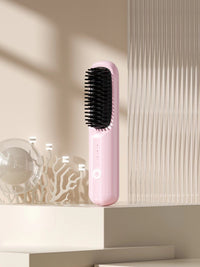 Negative Ion Hair Straightener Brush – Smooth & Frizz-Free Hair