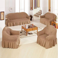 Premium Cotton Stretch Sofa Cover – Soft, Durable & Protective