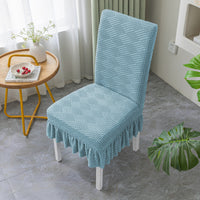 The stool cover is stretchable, non-slip, and abrasion-resistant.