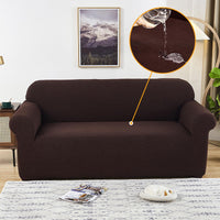 Sofa cover made of waterproof elastane material.