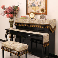 Piano dust cover full cover cover cloth high-end Nordic simple light luxury high-end sense new half cover high-end piano cover cloth