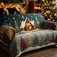 Festive Paw Quilted Sofa Cover