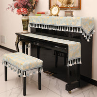 Piano dust cover full cover cover cloth high-end Nordic simple light luxury high-end sense new half cover high-end piano cover cloth