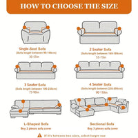 Sofa cover made of waterproof elastane material.