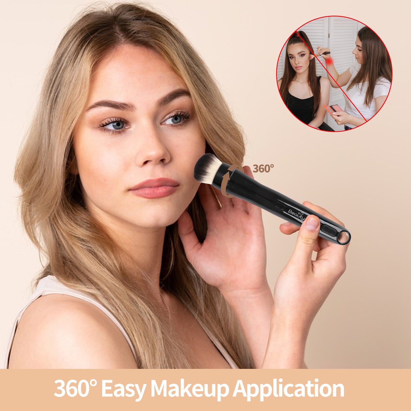 Electric makeup brush set