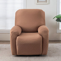 Stretch Sofa Cover with Grid Pattern – Elastic Slipcover for Living Room Furniture