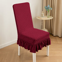 Stretchy Full-Wrap Dining Chair Cover with Optional 5cm Foam Cushion