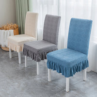 The stool cover is stretchable, non-slip, and abrasion-resistant.