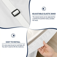 Easy-Going Ruffled Bed Skirt – Soft Washable Bed Decor with Adjustable Elastic Belt